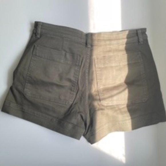 Everlane Olive Green Denim Shorts - Picture 3 of 3